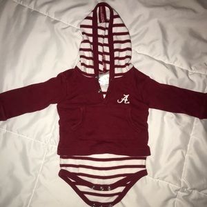 Alabama hooded onesie